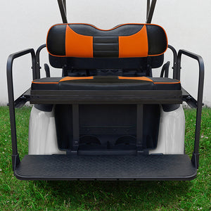 RHOX Rhino Seat Kit, Rally Black/Orange, E-Z-Go RXV