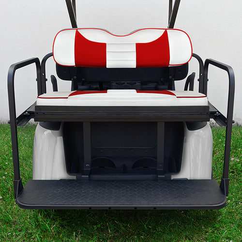 RHOX Rhino Seat Kit, Rally White/Red, E-Z-Go RXV