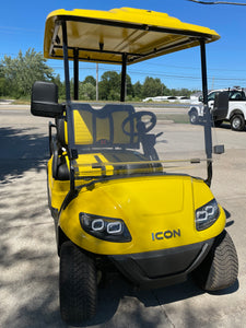 2023 Icon i40 Electric Golf Cart 48 volt -YELLOW