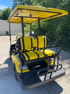 2023 Icon i40 Electric Golf Cart 48 volt -YELLOW
