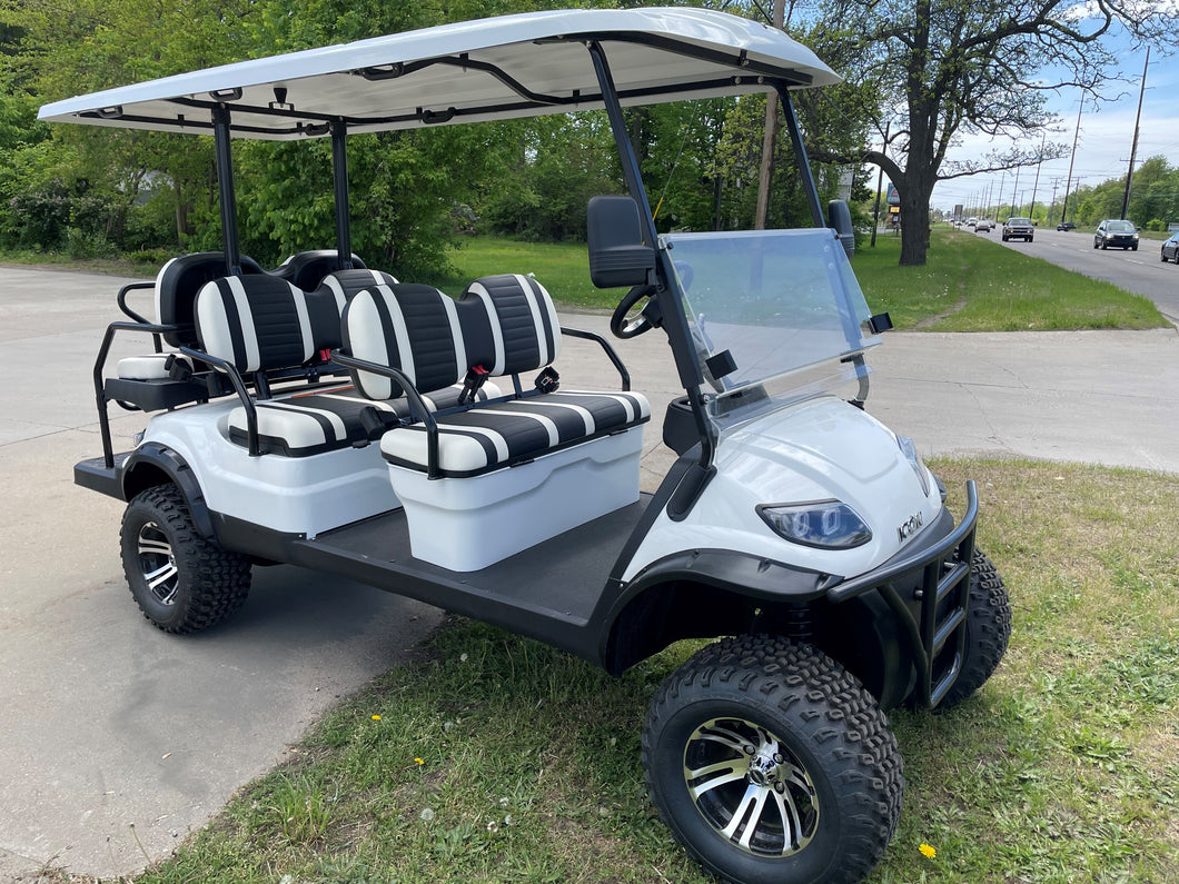 2022 Icon I60L Electric lifted Golf Cart 48v AC AGM-WHITE