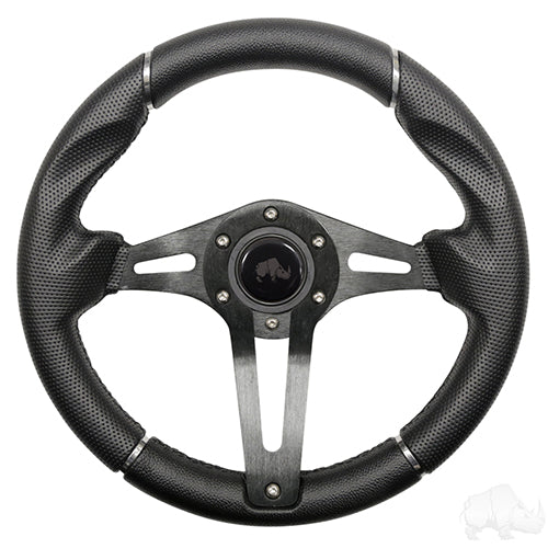 Steering Wheel, Challenger Black Grip/Black Spokes 13