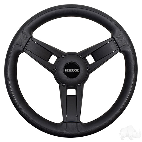 Giazza Steering Wheel, Black, Club Car E-Z-Go Hub