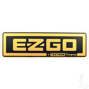 Emblem, Black/Gold, E-Z-Go TXT 96-13