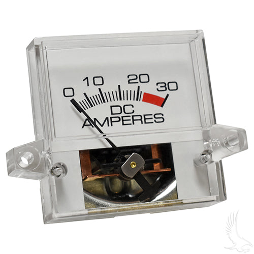 Ammeter, 30A Square, E-Z-Go Powerwise, PowerWise+ Chargers 94+