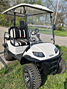 2022 Icon I40L Electric Golf Cart 48 volt Lifted - WHITE