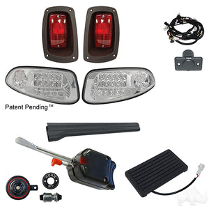 Build Your Own LED Factory Light Kit, E-Z-Go RXV 2016+, Basic, OE Fit Brake Pedal Switch