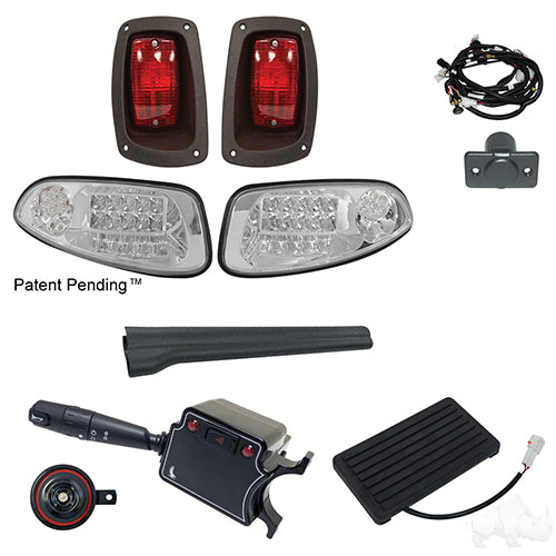 Build Your Own LED Factory Light Kit, E-Z-Go RXV 2016+, Deluxe, OE Fit Pedal Switch