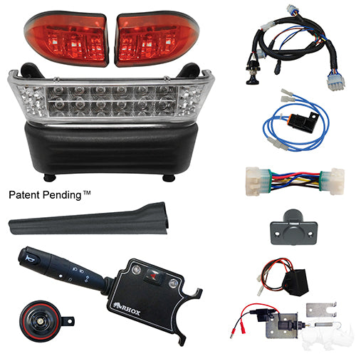 BYO LED Light Bar Kit, Club Car Precedent, Gas & Electric 04-08.5+, 12-48v, (Deluxe, Linkage)