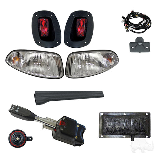 Build Your Own Factory Light Kit, E-Z-Go RXV 08-15 (Standard, Pedal Mount)