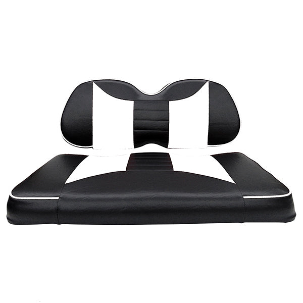 Seat Cover Set, Front Seat Rally Black/White, Club Car Precedent