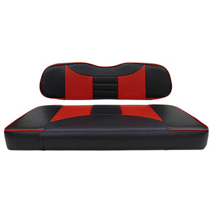 Cover Set, Front Seat Rally Black/Red, Club Car DS
