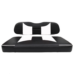 Cover Set, Front Seat Rally Black/White, Club Car DS