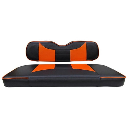 Cushion Set, Front Seat Rally Black/Orange, E-Z-Go TXT 14+