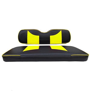 Cushion Set, Rally Black/Yellow E-Z-Go RXV