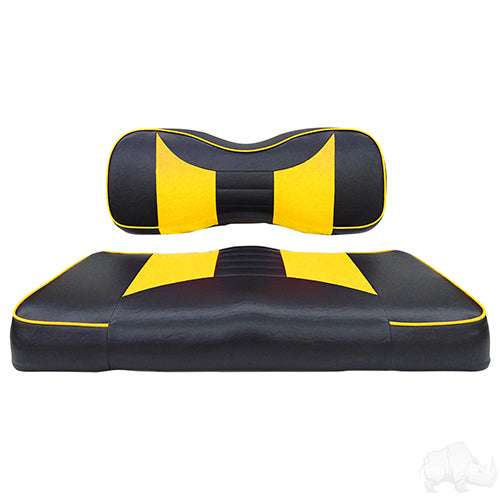 Cushion Set, Rally Black/Yellow, Yamaha Drive
