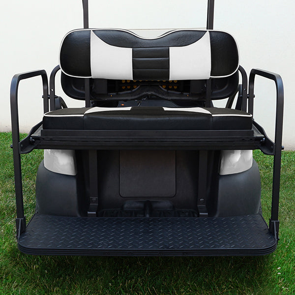 RHOX Rhino Seat Kit, Rally Black/White, Club Car Precedent