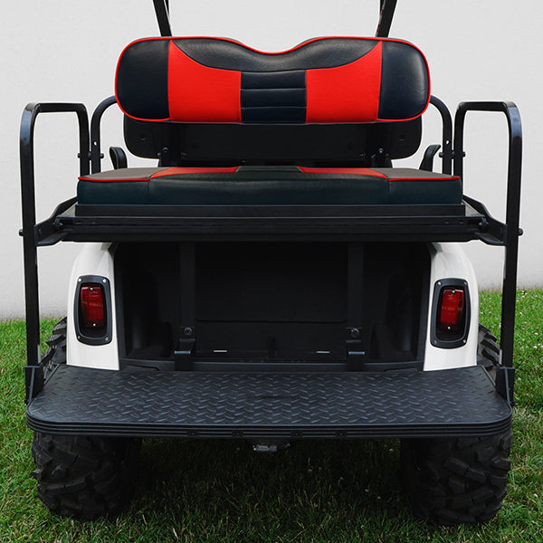 RHOX Rhino Seat Kit, Rally Black/Red, E-Z-Go RXV