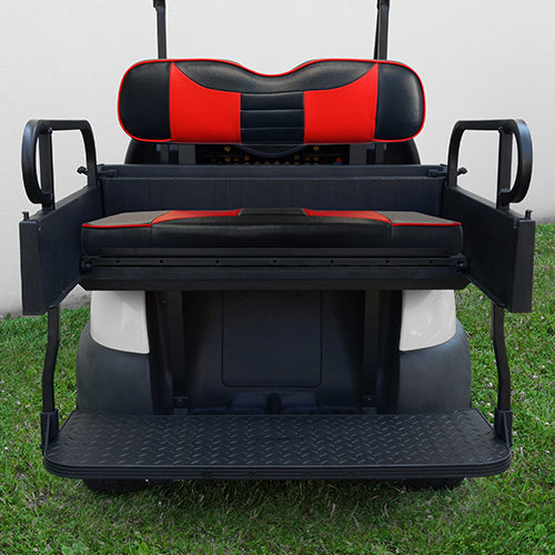 RHOX Rhino Seat Kit, Rally Black/Red, Club Car Precedent