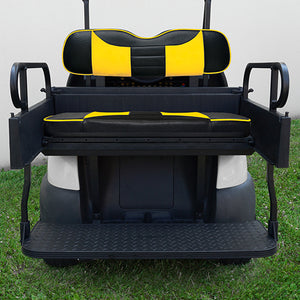 RHOX Rhino Seat Kit, Rally Black/Yellow, Club Car Precedent