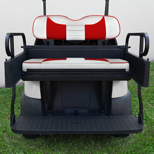 RHOX Rhino Seat Kit, Rally White/Red, Club Car Precedent