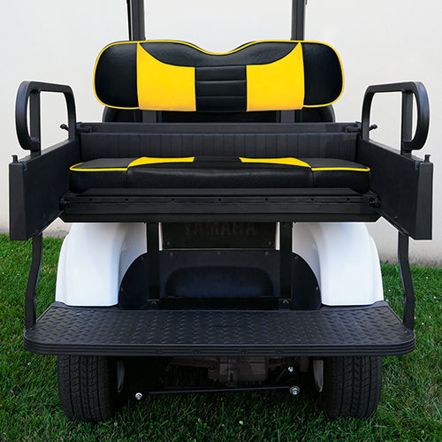 RHOX Rhino Seat Kit, Rally Black/Yellow, Yamaha Drive