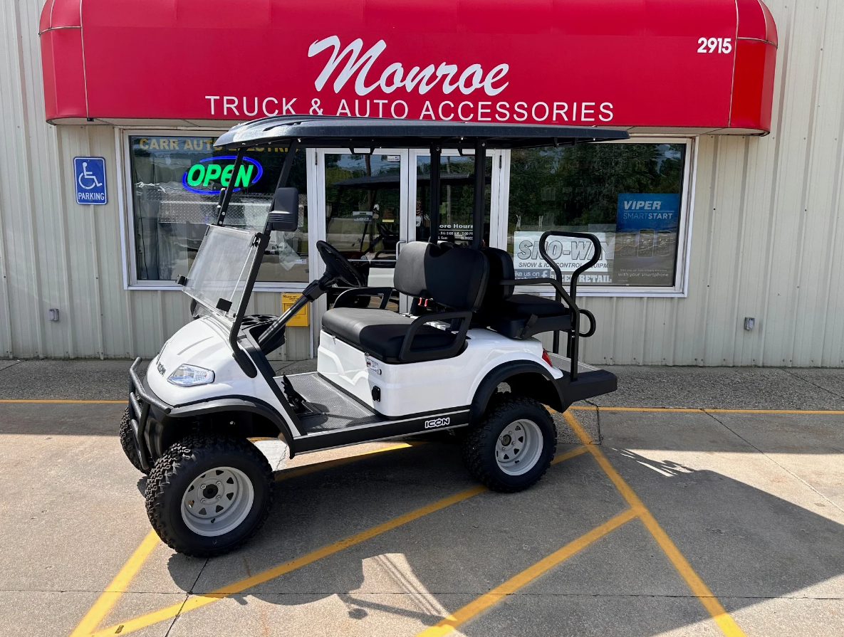 2024 Icon I40LEco Electric Golf Cart 48 Volt 4 Passenger "White